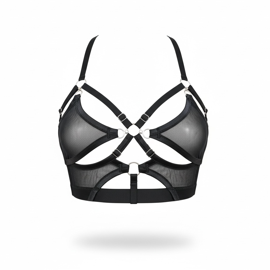Adjustable Bralette Set - Mesh - SPI&CE Intimates